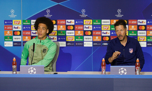 Rueda de prensa de Simeone y Witsel previa al Atleti-Feyenoord